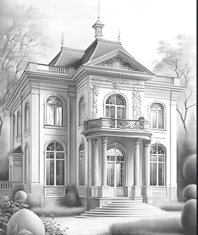 052 Architektur German Villas