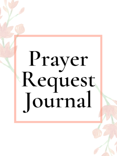 Prayer Request Journal