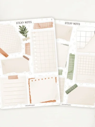 sticker notes-sticker sheets