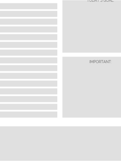 Daily Schedule