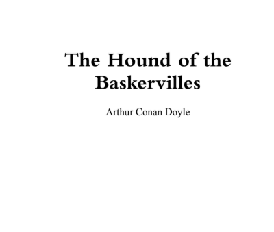 The Hound of the Baskervilles