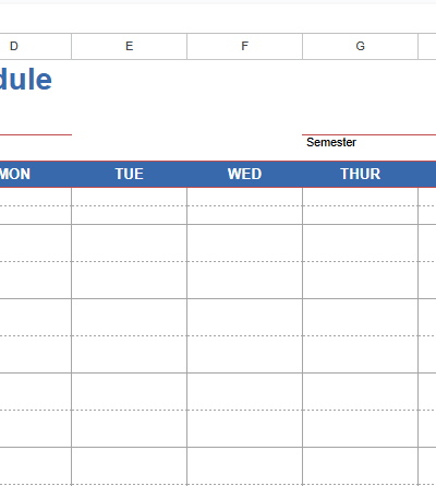 class schedule.xlsx