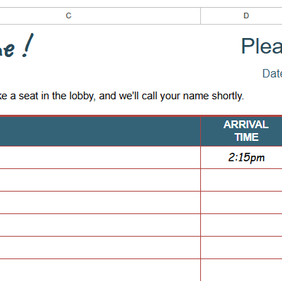 appointment sign in sheet.xlsx