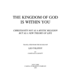 The Kingdom of God is Within