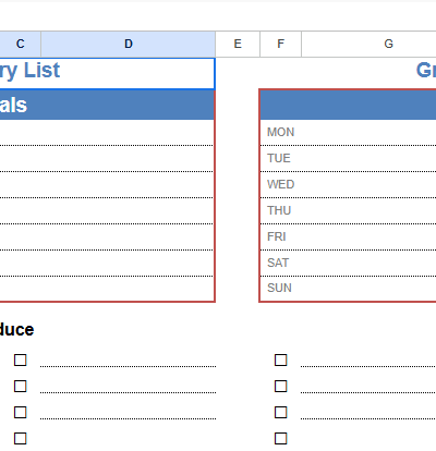 grocery list with meals.xlsx