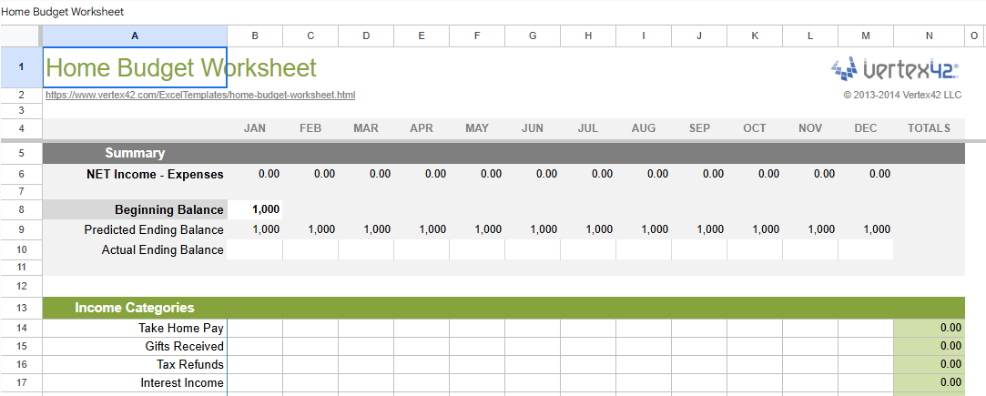 home budget worksheet.xlsx