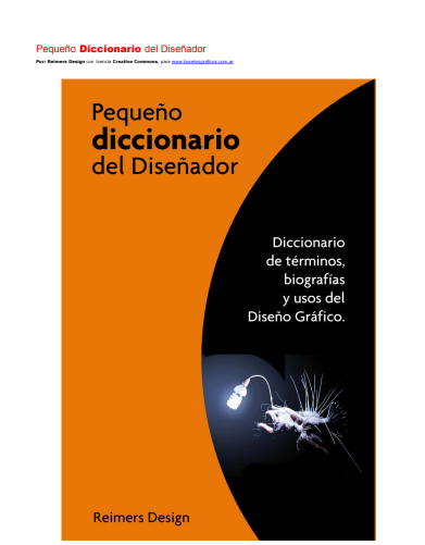 Pequeno Diccionario Disenador