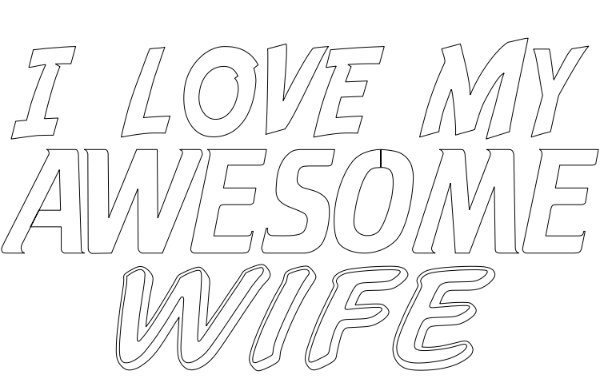 i love my awesome wife-t