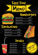 Fast Food Menu