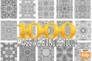 1000 Mixed Mandala Adult Coloring Pages