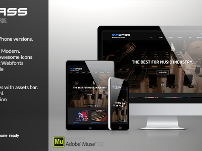elements madass music industry muse template