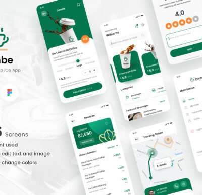 Ombe - Coffee Shop IOS App Design UI